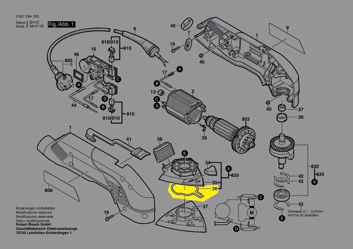 Ressort réf. 2 604 680 000 Bosch